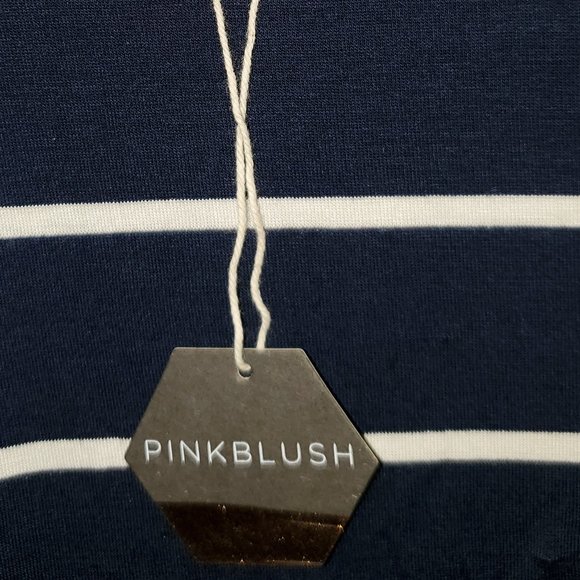 Navy Maternity Top - Picture 3 of 4